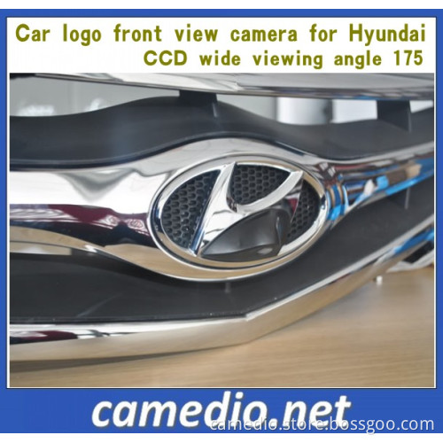 Car Logo Camera for Hyundai Front View Easy Installation CCD